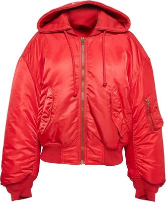 VETEMENTS Bomber con cappuccio - Rosso