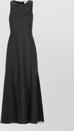 Loulou Studio silk dress fitted silhouette maxi length