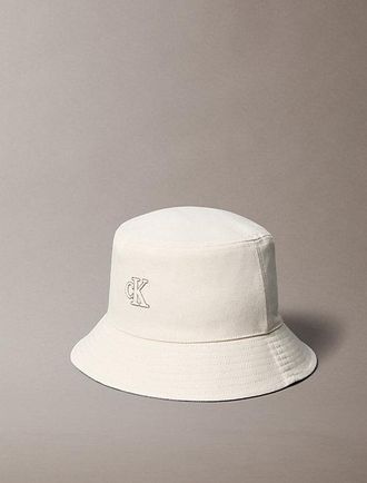 Calvin Klein Canvas Signature Logo Bucket Hat