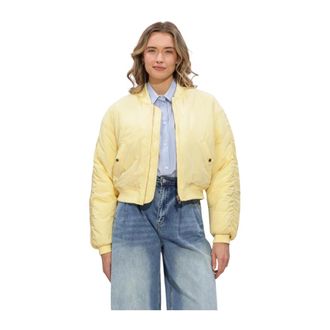 Janice Lexx Bomber Jacket - Dames - Jassen - Geel - Maat: L