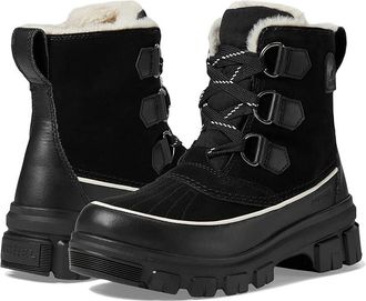 Sorel Tivolitm V Waterproof Womens Snow Shoes Black/Fawn : 10.5 B - Medium, Canvas/Leather/Rubber