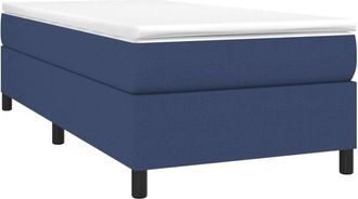 vidaXL Estructura de cama sin colchón tela azul 90x190 cm Vidaxl