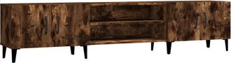 vidaXL Mueble Para Tv Madera Contrachapada Roble Ahumado 180x31,5x40cm Vidaxl