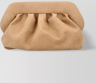 Themoir&egrave; bios suede clutch bag