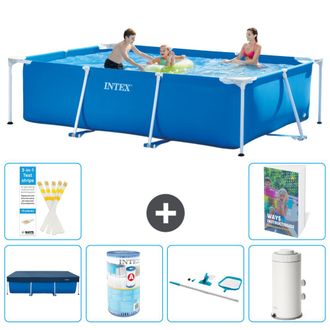 Intex Piscina Con Estructura Rectangular - 300x200x75 Cm - 7-piezas S130