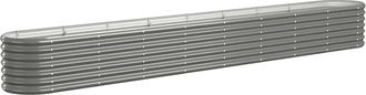vidaXL Vidaxl - Jardinera Arriate Acero Galvanizado Gris 332x40x36 Cm