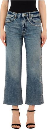 Liu Jo Cropped Jeans - Dames - Cropped Jeans - Blauw - W24 - Katoen - Jeans