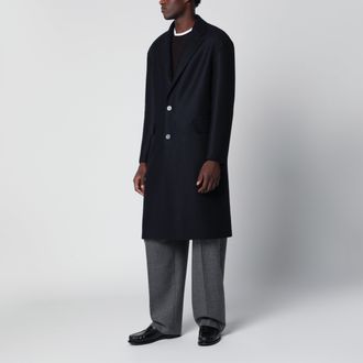 Harris Wharf London Cappotto monopetto blu navy in lana