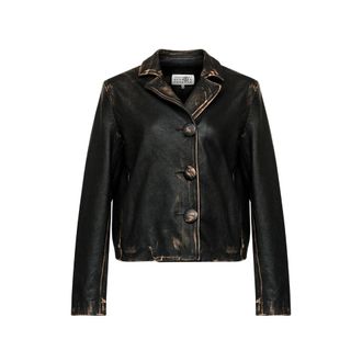 Maison Margiela Buttoned Leather Jacket