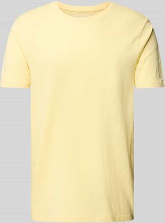 Mc Neal T-Shirt mit geripptem Rundhalsausschnitt in Hellgelb, Gr&ouml;&szlig;e XXXL