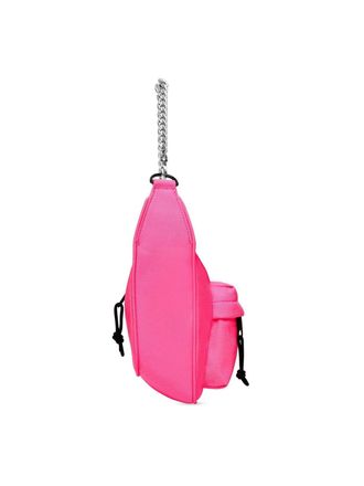 Balenciaga Womens Raver Medium Chained Shoulder Bag Pink >