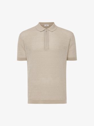Gentiluomo Crochet Polo | Beige
