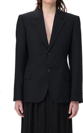 Balenciaga Womens Black Wool Jackets And Coat Clothing