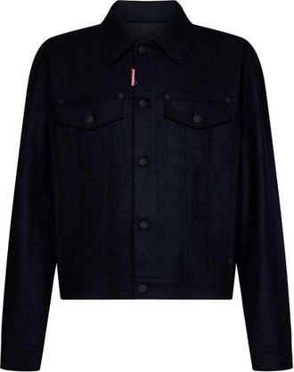 Dsquared2 Shirt Jacket - Heren - Spijkerjassen - Blauw - XL - Jassen