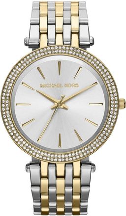 Michael Kors Womens Darci MK3215 Ladies Two-Tone Stainless Steel Watch 39 mm - Silver - One Size