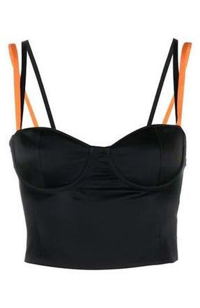Heron Preston Corset Crop Top in Black at Nordstrom Rack, Size 2 Us / 38 It