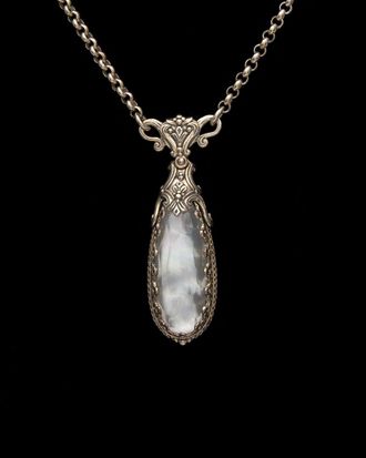 Konstantino Aura Silver 8.00 ct. tw. Gemstone Doublet Toggle Necklace