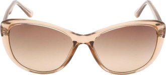 Calvin Klein Womens/Ladies Gradient Sunglasses (Beige/Brown) - One Size