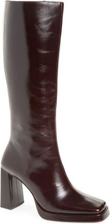 Jeffrey Campbell Maximal Knee High Boot in Espresso at Nordstrom, Size 8.5