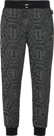 Philipp Plein Heren, Broeken, Zwart, Maat: 5XL Katoen