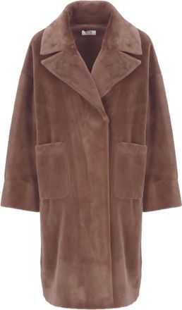 Betta Corradi Jas van imitatiebont - Bruin