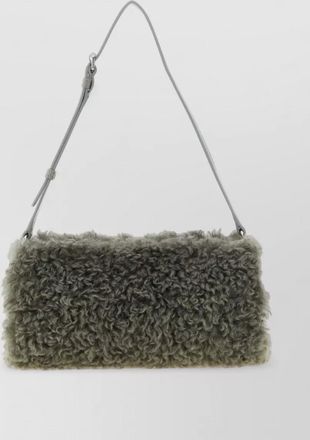 Stella McCartney stella logo shearling shoulder bag