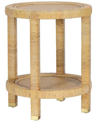 TOV Furniture Amara Rattan Side Table
