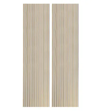 Home Heavenly Home Heavenly - Pack 2 Paneles Ac&uacute;sticos Decorativos, Reduce Eco Y Sonido De La Habitaci&oacute;n. Color: Roble Nordish - Gris, Medida: 240x60 Cm