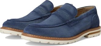 Stacy Adams Hopkins Penny Slip-On Mens Lace-up Boots Navy Suede : 9.5 M, Microfiber/Suede