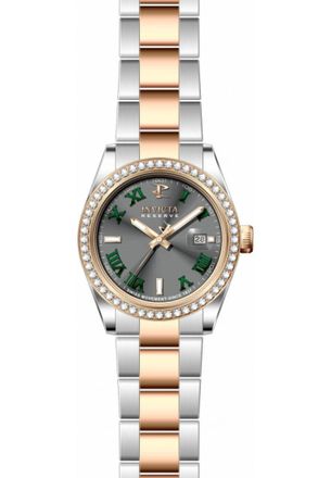 Invicta IN-51097 Mens Elite Diamond Watch - Silver - One Size