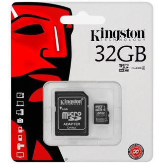 Trade Shop Trade Shop - Kingston Micro Sd 32 Gb Microsd Clase 4 Sdhc Tarjeta De Memoria Smartphone