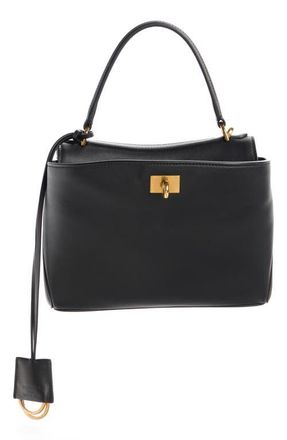 Balenciaga Small Rodeo Leather Handbag in 1000 Black at Nordstrom
