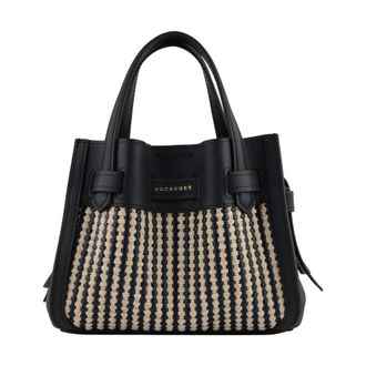 Pourchet Tassen, Dames, Blauw, ONE Size, Katoen, Blossom Tress&eacute;