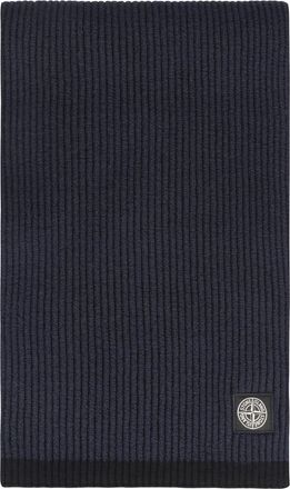 Stone Island Ribbed Wool Scarf