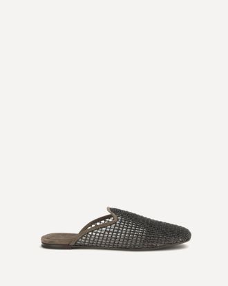 Brunello Cucinelli Mules in camoscio con Precious Net Embroidery Woman 40