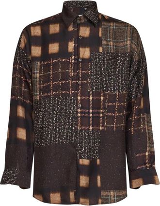 Costumein Cvhirst H101 Shirt - Heren - Casual Overhemden - Bruin - XL - Overhemden