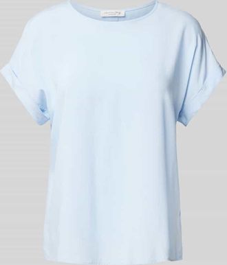 Christian Berg Blusenshirt aus Viskose mit Rundhalsausschnitt in Bleu, Größe 48