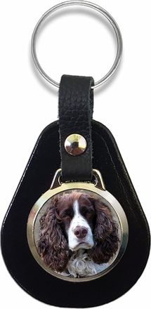 Generic Personalised Springer Spaniel Photo Keyring Key Fob Dog Christmas Birthday Gift