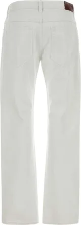 Gucci Mens White Denim Jeans Fabric