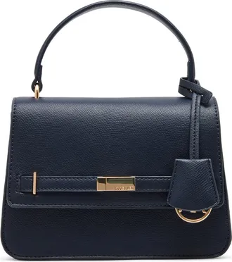Anne Klein Belt Frame Satchel in Navy at Nordstrom Rack