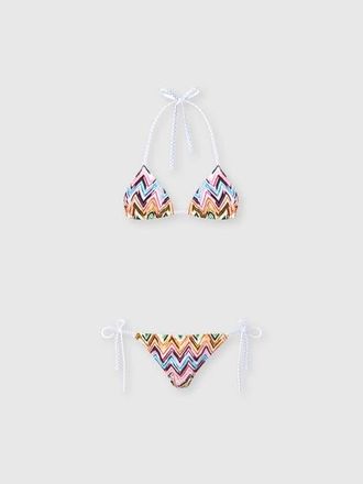 Missoni Bikini In Stretch Viscose With Lace Zig Zag Motif in Multicoloured at Nordstrom, Size 42 It