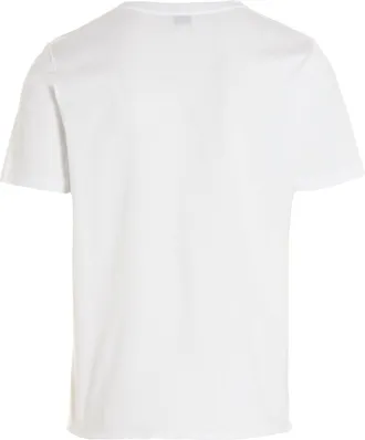 Saint Laurent Mens White Cotton T-Shirt