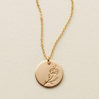 Made by Mary February Birth Flower Necklace