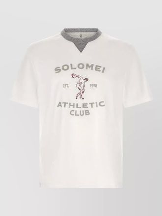 Brunello Cucinelli cotton jersey printed short-sleeve t-shirt