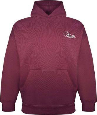 Siksilk Kapuzenpullover SIKSILK Siksilk Kapuzenpullover Essentials Hoodie, Herren, Gr. XXL, rot (weinrot), Obermaterial: 80% Baumwolle CO. 20% Polyester PES.,