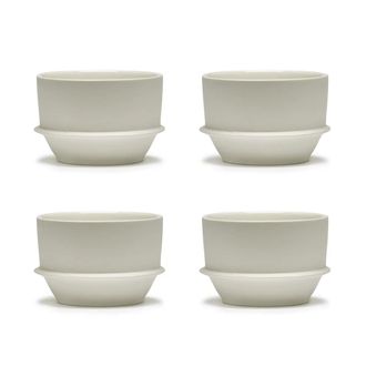 Serax Dune Kaffeetasse by Kelly Wearstler, Alabaster / weiss (4er-Set)