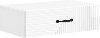 vidaXL Mesa Lateral Montada En La Pared 59 X 34,5 X 17 Cm Brillante Vidaxl