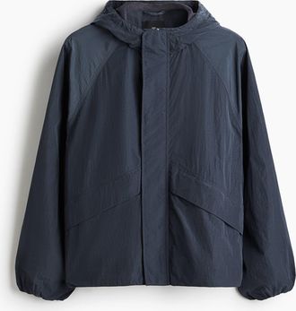 H&M Windjacke aus Nylon in Loose Fit - Blue