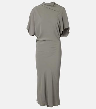 Rick Owens Seb draped midi dress