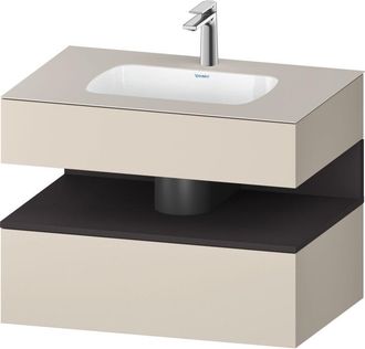 Duravit Qatego Lavabo Encastrado Con Base De Lavabo Consola, - Duravit